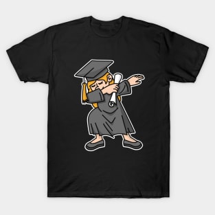 Girl student dab dabbing graduation school T-Shirt